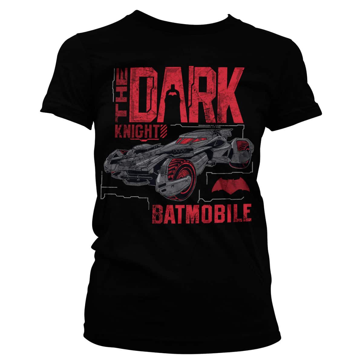 Dark Knight Batmobile Girly Tee
