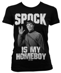 Spock Is My Homeboy Girly T-Shirt