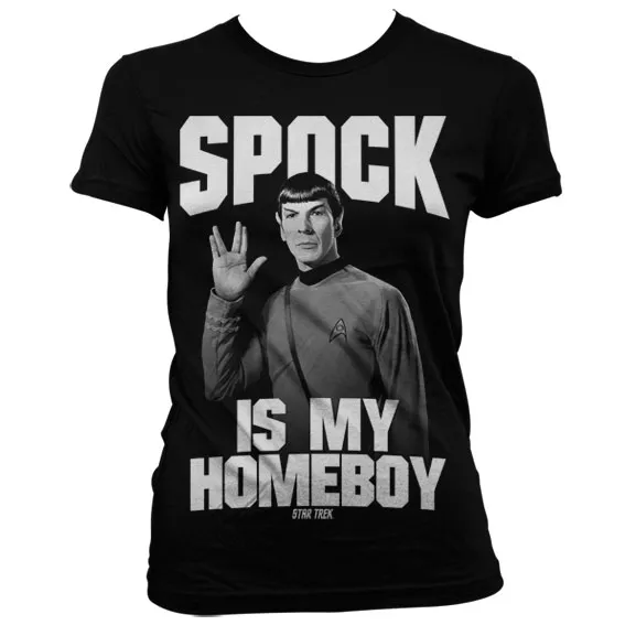 Spock Is My Homeboy Girly T-Shirt