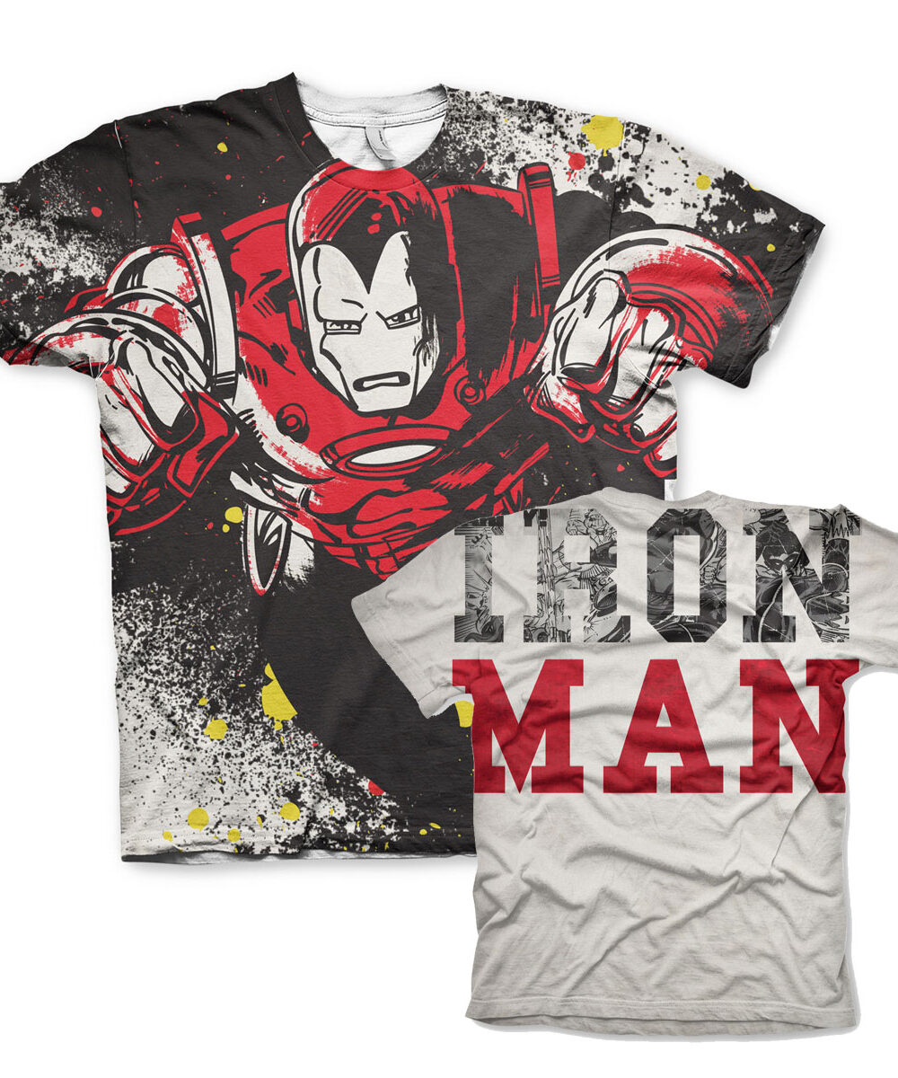Iron Man Allover Printed T-Shirt