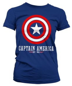 Captain America Logo Girly T-Shirt