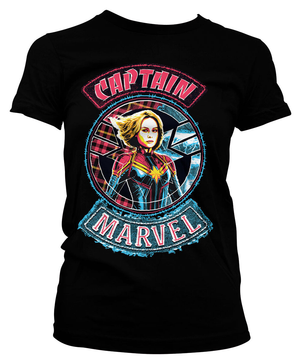 Captain Marvel Patch Girly Tee