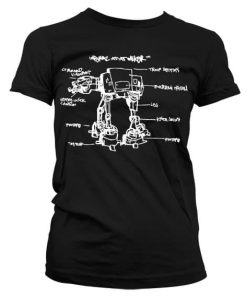 AT-AT Sketch Girly T-Shirt