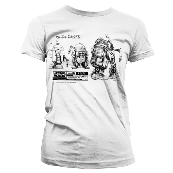 R2D2 Blueprint Girly T-Shirt