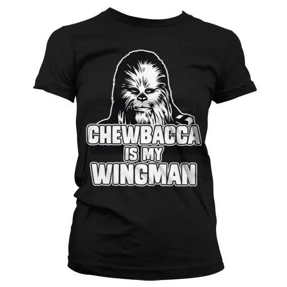Chewbacca Is My Wingman Girly Tee