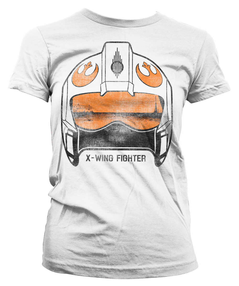 X-Wing Fighter Helmet Girly Tee