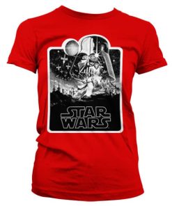 Star Wars Deathstar Poster Girly T-Shirt