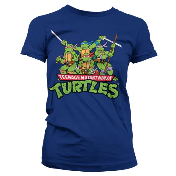 TMNT - Distressed Group Girly T-Shirt