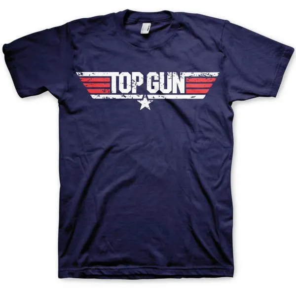 Top Gun Distressed Logo T-Shirt