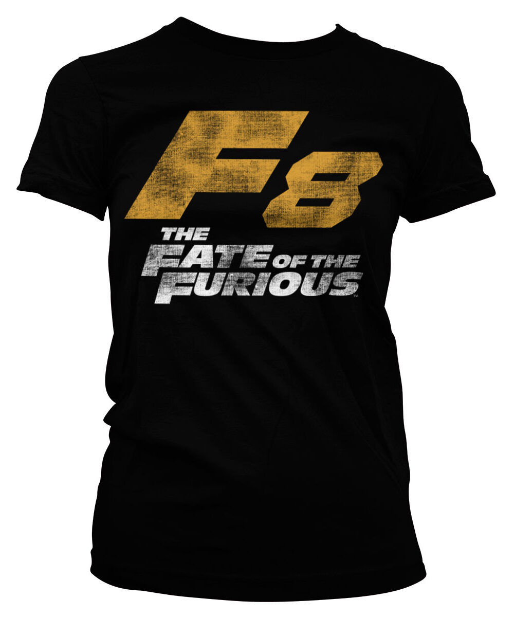 F8 Distressed Logo Girly Tee