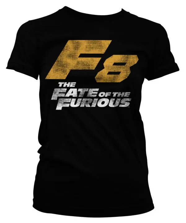F8 Distressed Logo Girly Tee