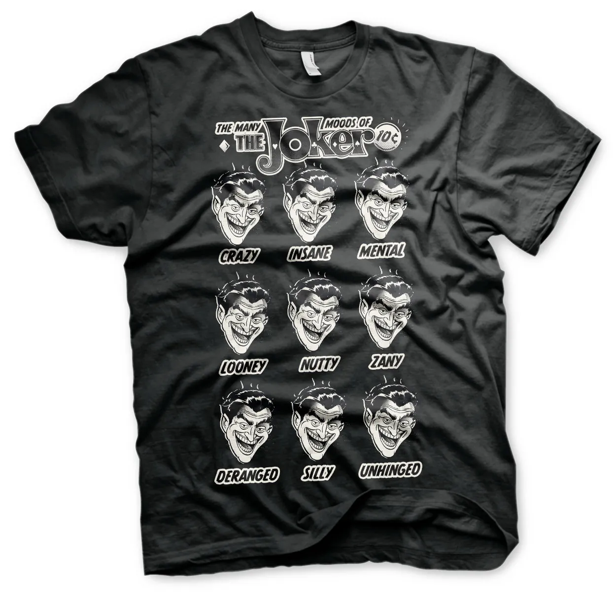 The Many Moods of The Joker T-Shirt
