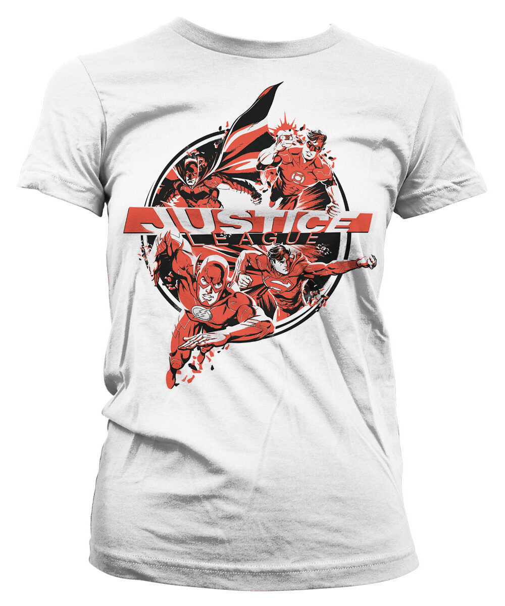Justice League Heroes Girly Tee