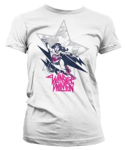 Wonder Woman Flying Girly Tee