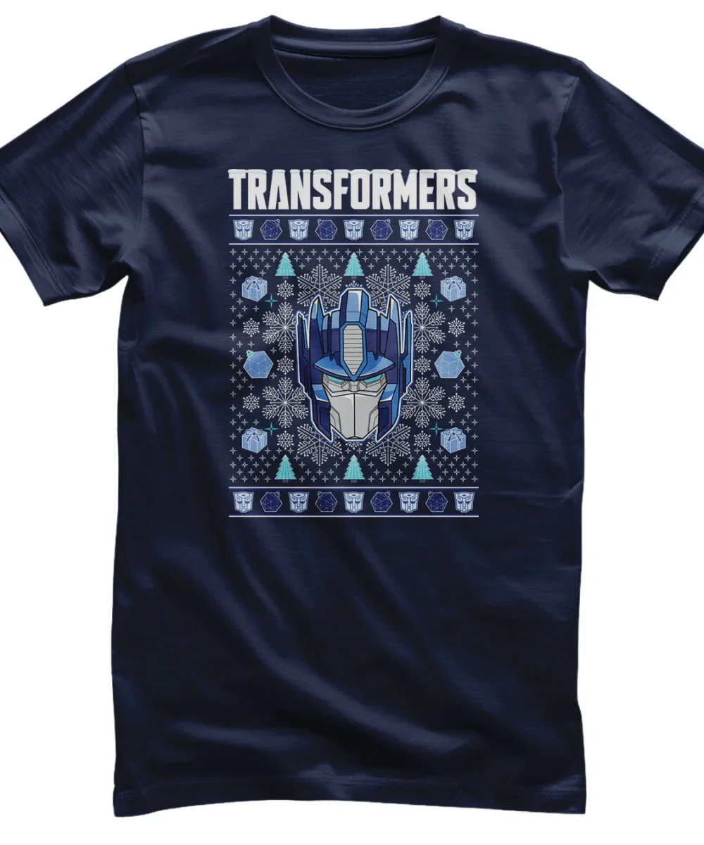 Transformers Christmas Pattern T-Shirt